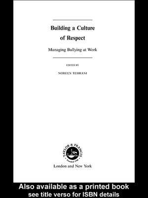 cover image of Building a Culture of Respect